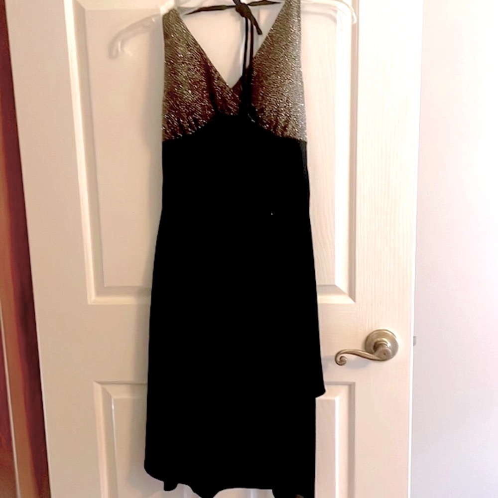 Beautiful Black Evening or Special Event Dress, NWOT, size 8P, CDC